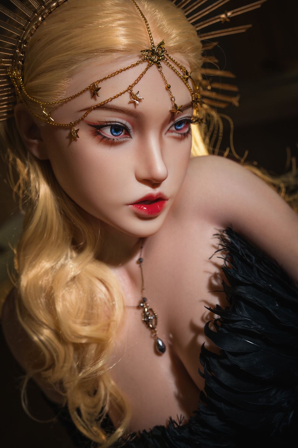 SY Doll | 164cm/5ft4 Small Breast Movable Jaw Silicone Head Sex Doll - Sophia-DreamLoveDoll