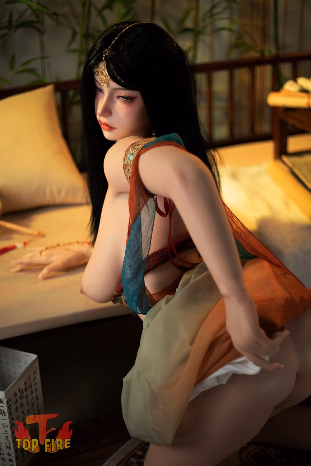 Top Fire | 160cm/5ft3 Alluring Exotic Oriental Beauty Realistic Silicone Sex Doll - Aria