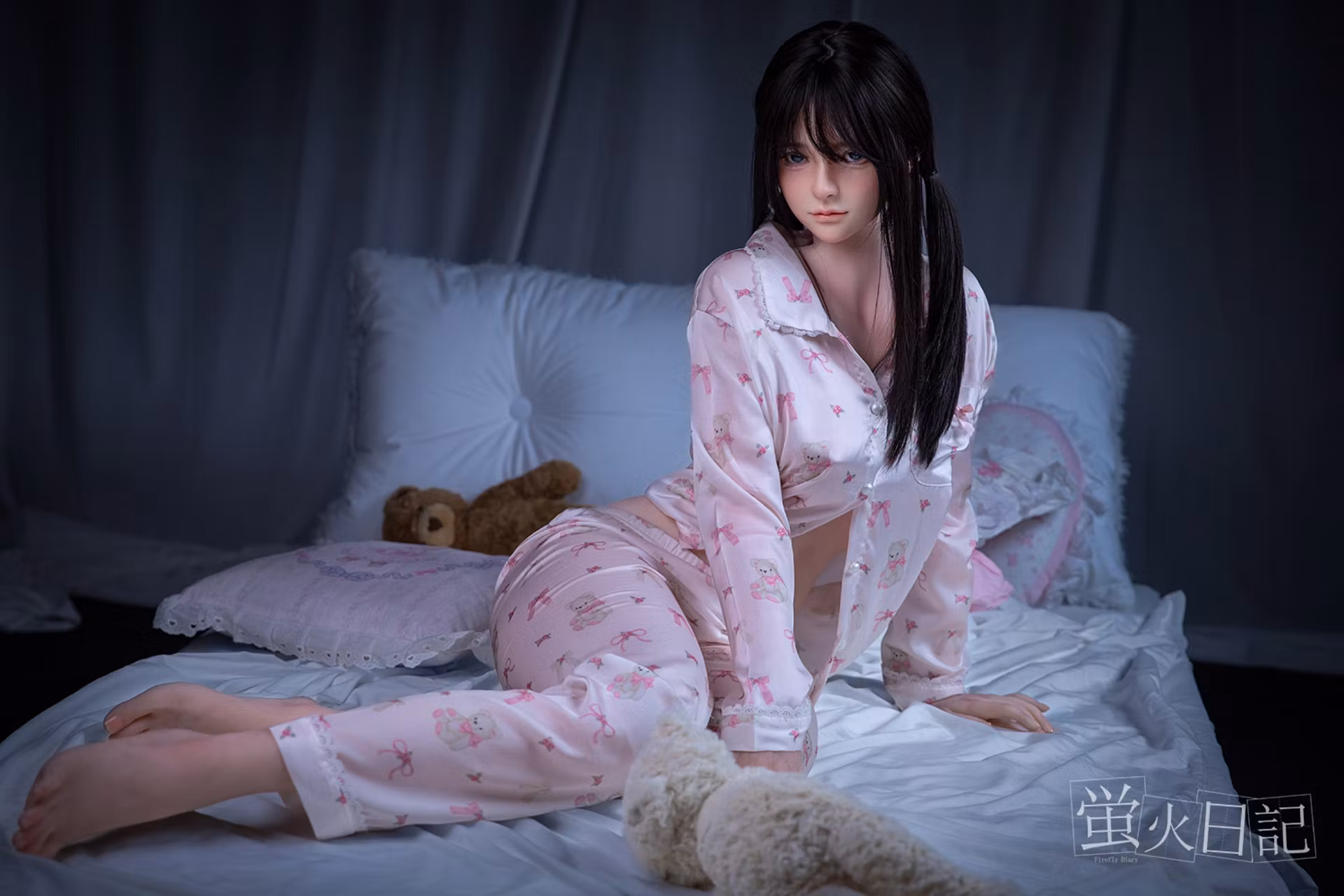 Firefly Diary丨159cm/5ft3 E-Cup Asian Silicone Head Lifelike STPE Sex Doll - Liuli