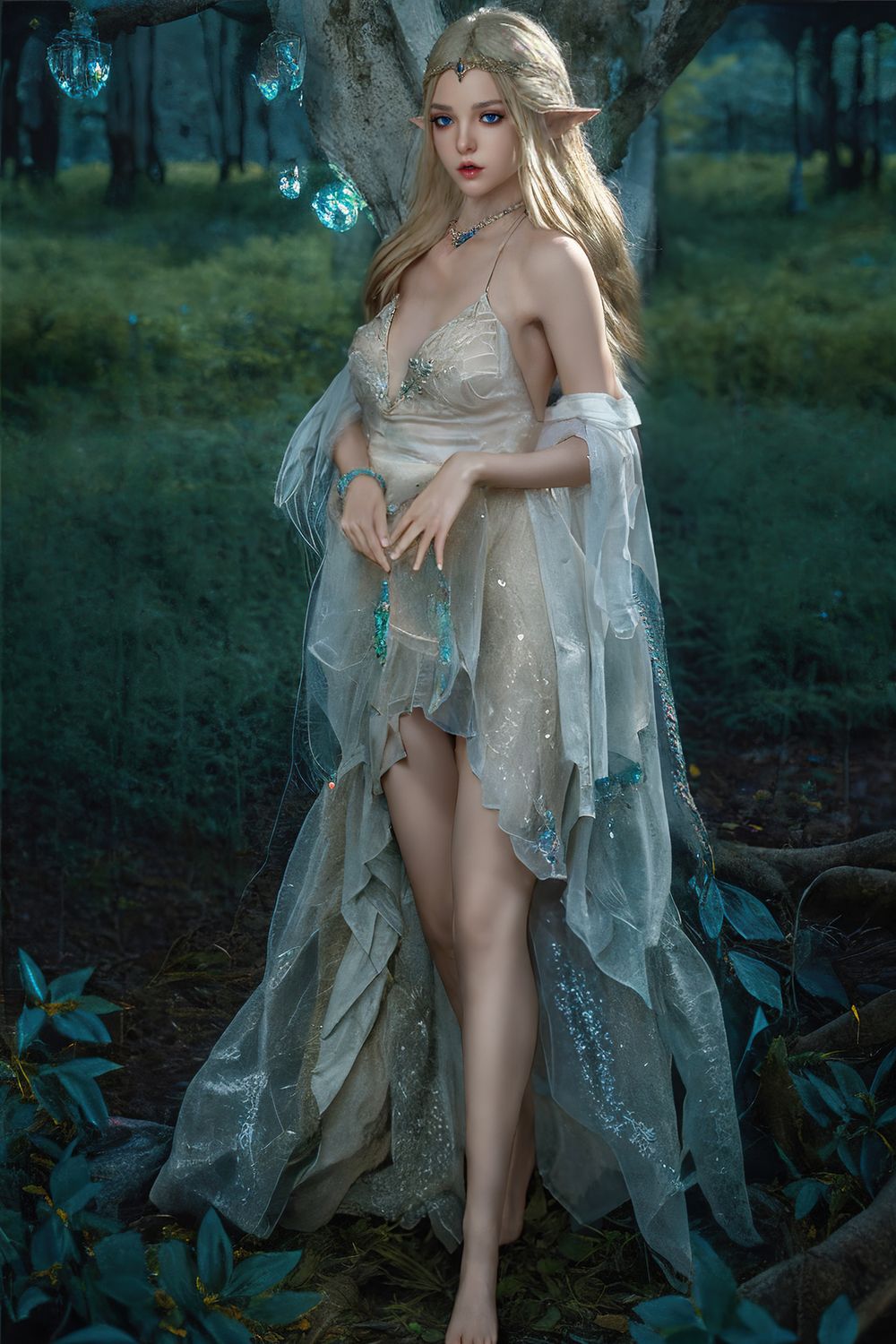 SY Doll | 150cm/4ft9 Lovely Elf Cosplay Movable Jaws Sex Doll - Ailsa-DreamLoveDoll