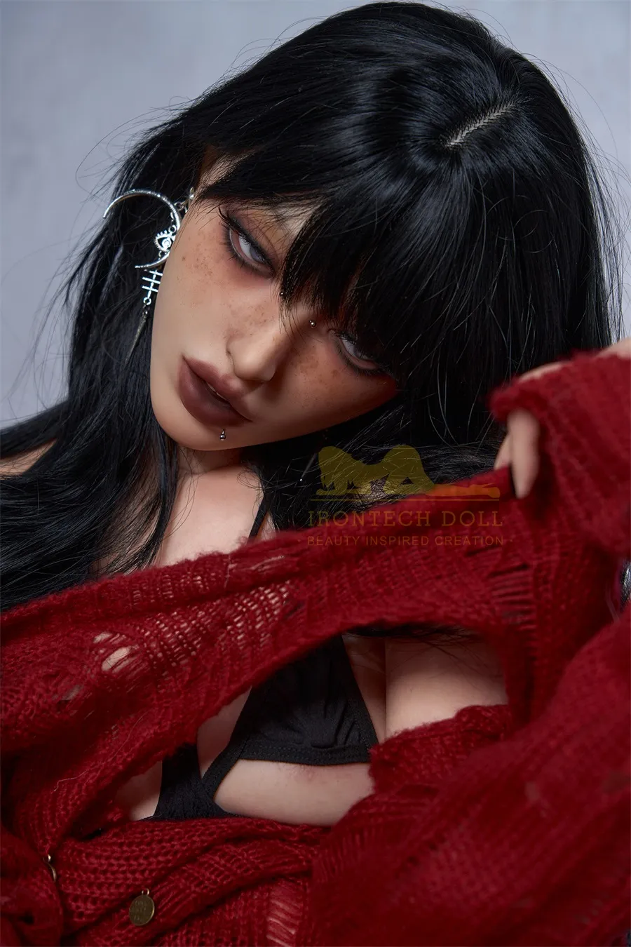 Irontech Doll | [Natural Optimized Series] 161cm/5ft3 Rebellious Gothic-style Tattoo Lifelike Silicone Sex Doll - Harley