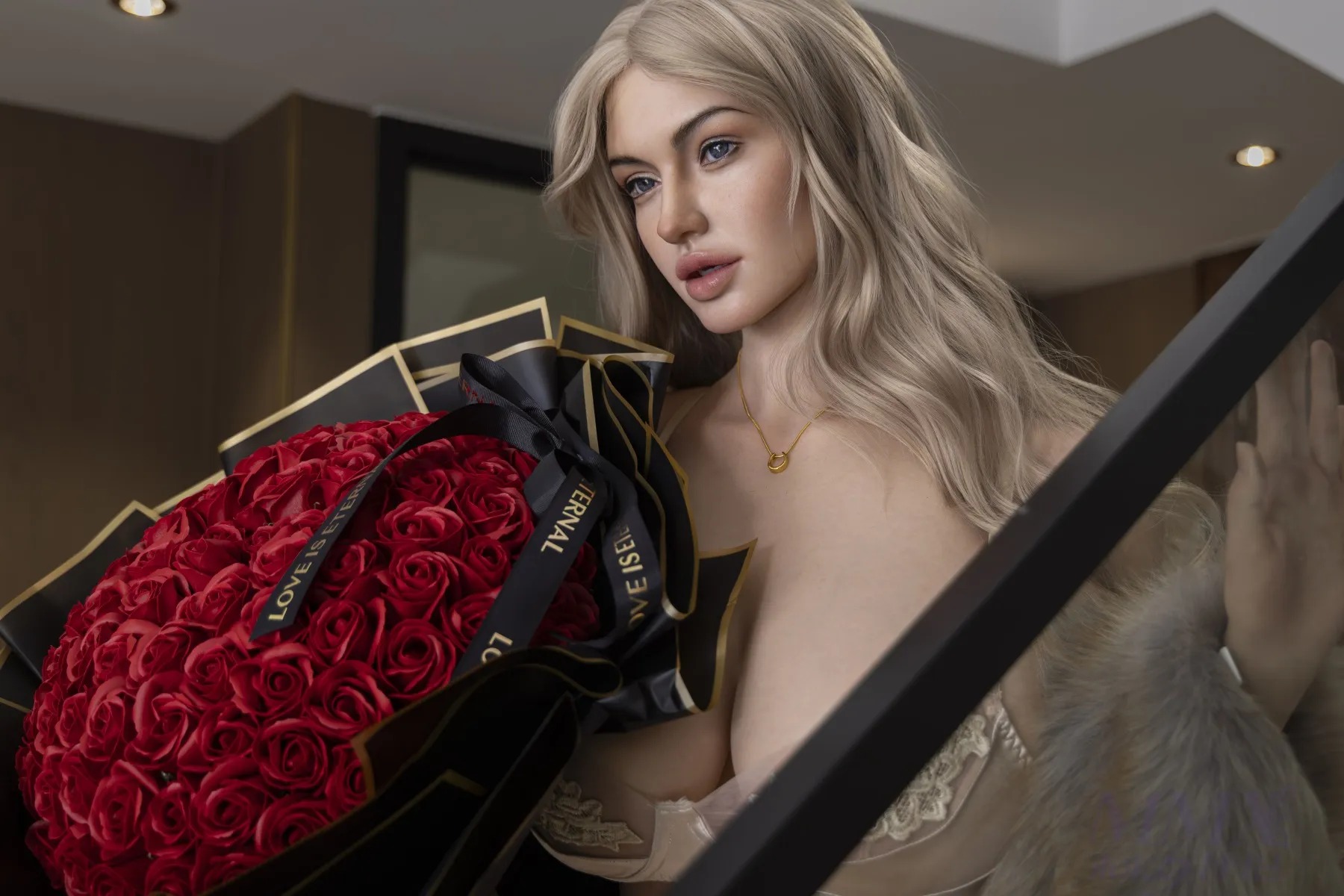 MMX Doll | 168cm/5ft6 Huge Breasts Seductive Blonde Gentle Voluptuous Realistic Silicone Sex Doll - Luna