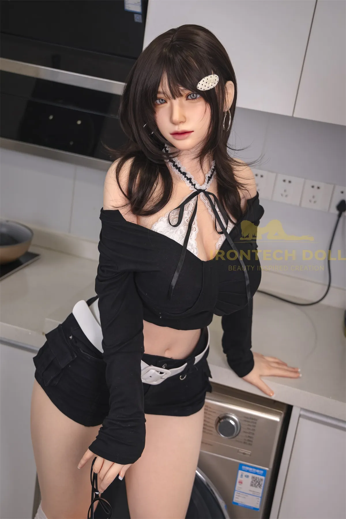 Irontech Doll | 165cm/5ft4 Big Breasts Alluring Japanese Edgy Girl Busty Lifelike Silicone Sex Doll - Kitty 
