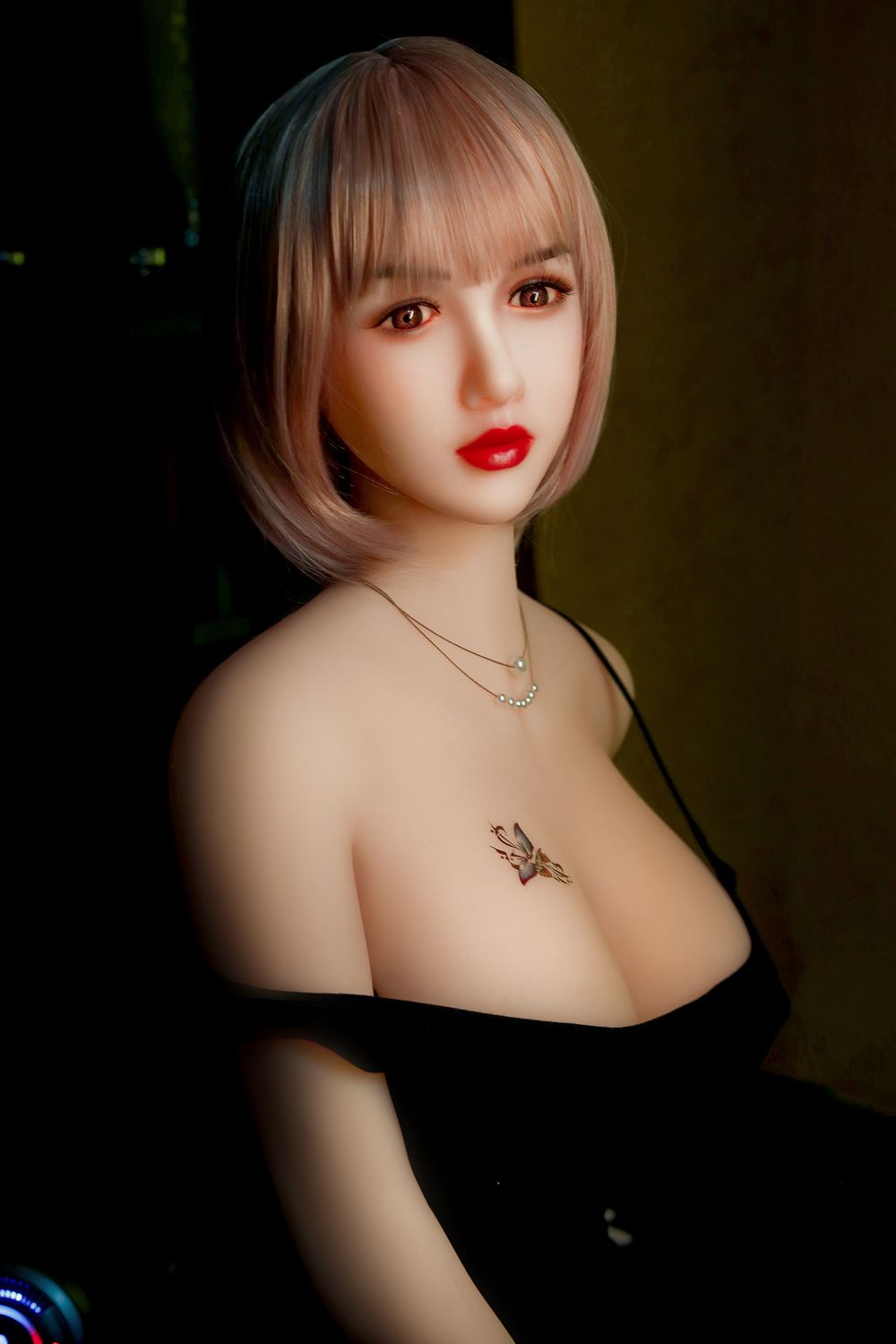 SY Doll | 165cm/5ft5  Big Breasted Mature Pink Short Hair Lifelike Sex Doll - Jamie-DreamLoveDoll