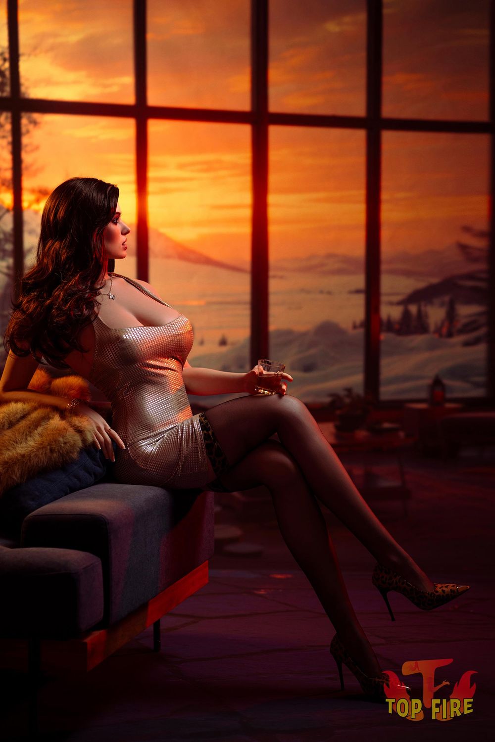 Top Fire | 174cm/5ft7 Attractive Milf Dominant Queen Realistic Silicone Sex Doll - Bella