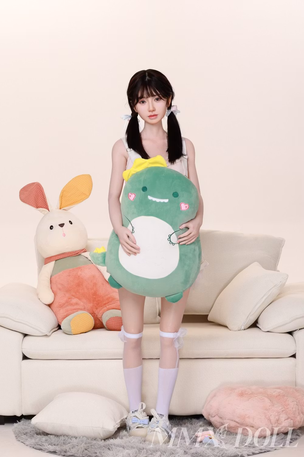 MMX Doll | 148cm/4ft10 Small Breasts Alluring Asian Lovely Girl Realistic Silicone Sex Doll - MengHan (M-Size)