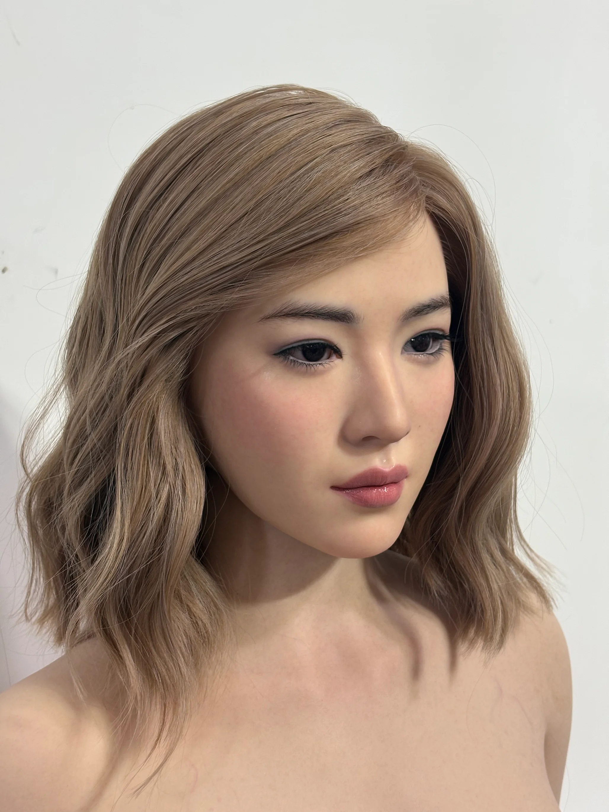 AJL Doll | 170cm/5ft7 Big Breasts Sultry Asian Blonde Office Lady Voluptuous Realistic Silicone Sex Doll - Jiaxian