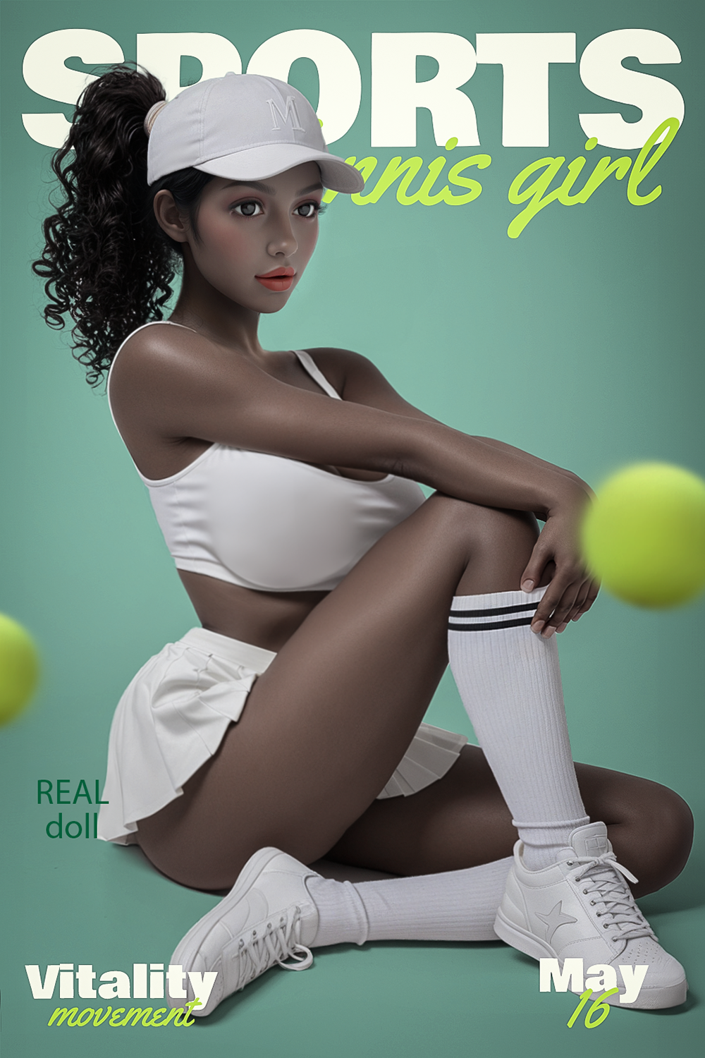 SY Doll | 158cm/5ft2 Big Breasts Sultry Latina Tennis Babe Realistic TPE Sex Doll - Jasmine