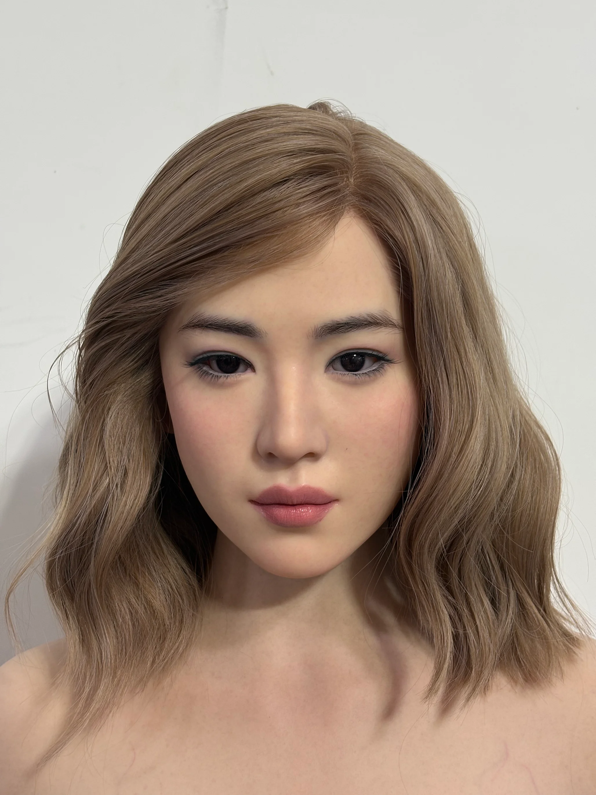 AJL Doll | 170cm/5ft7 Big Breasts Sultry Asian Blonde Office Lady Voluptuous Realistic Silicone Sex Doll - Jiaxian