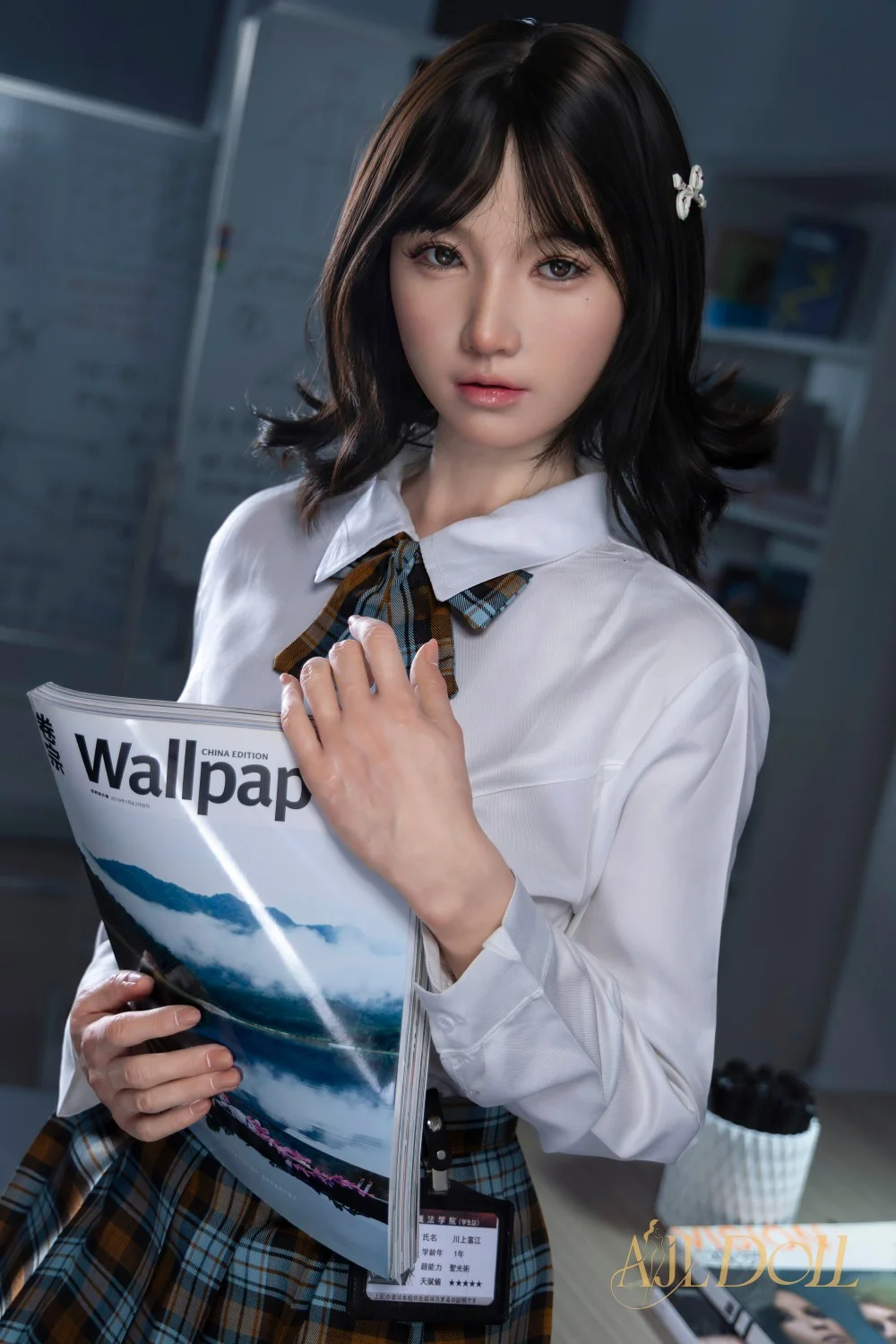 AJL Doll | 164cm/5ft4 Big Breasts Alluring Innocent JK Uniform Cosplay Realistic Silicone Sex Doll - JiaYi