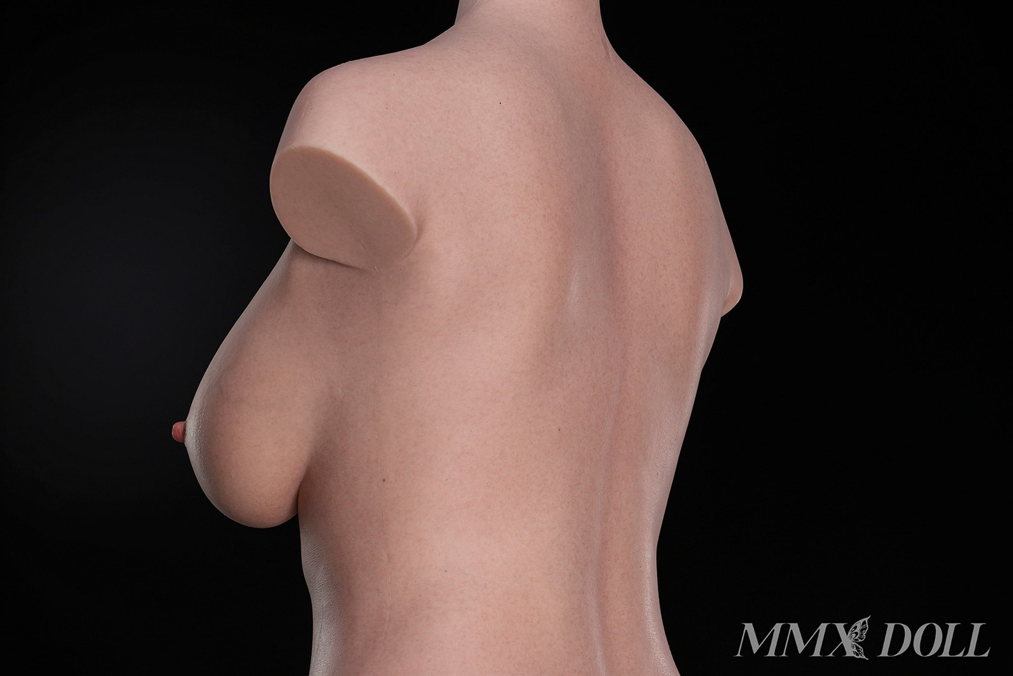 MMX Doll | 103cm/3ft5 Small Breasts Alluring Gentle Japanese Sweetheart Realistic Silicone Sex Torso - MengHan (M-Size)