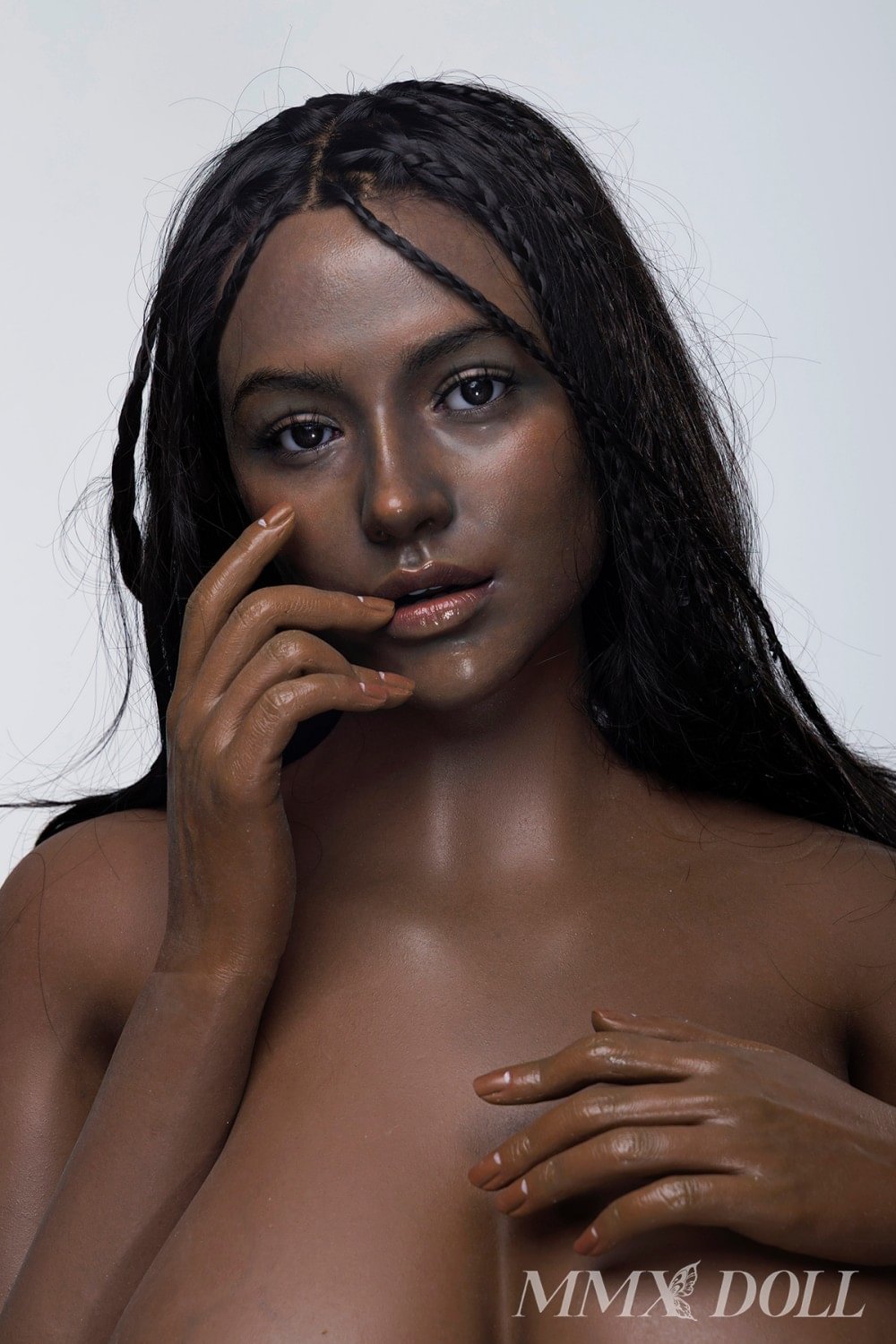 MMX Doll | 168cm/5ft6 Big Breasts Edgy Punk Rock Queen Black Beauty Realistic Silicone Sex Doll - Monica