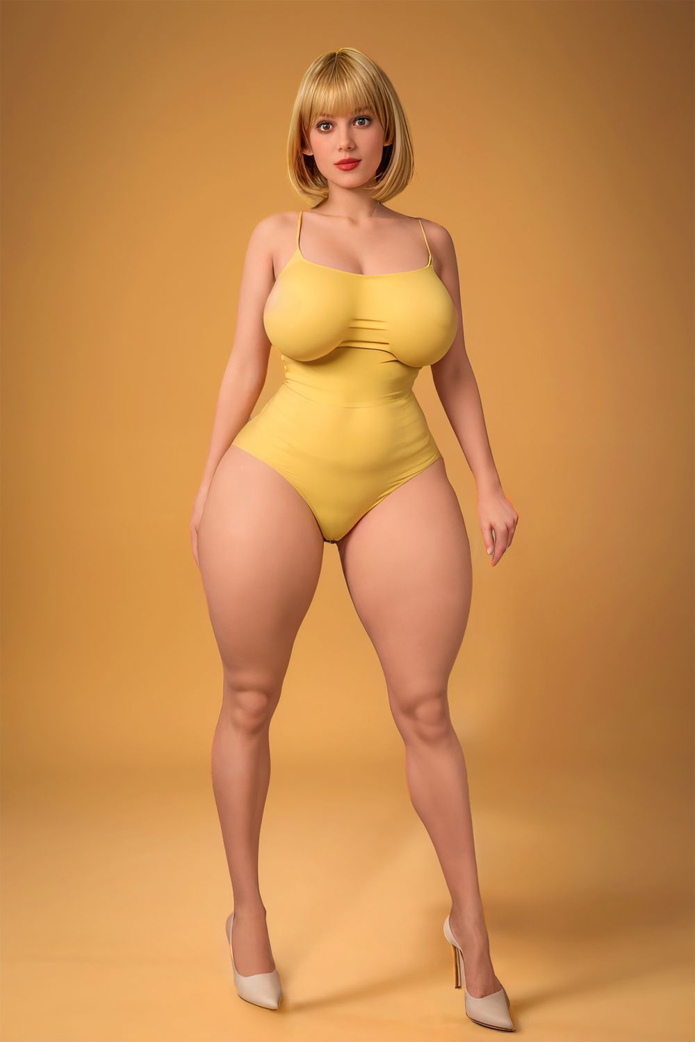 163cm/5ft4 BBW Mature Silicone Head Lifelike Sex Doll - Anna-DreamLoveDoll