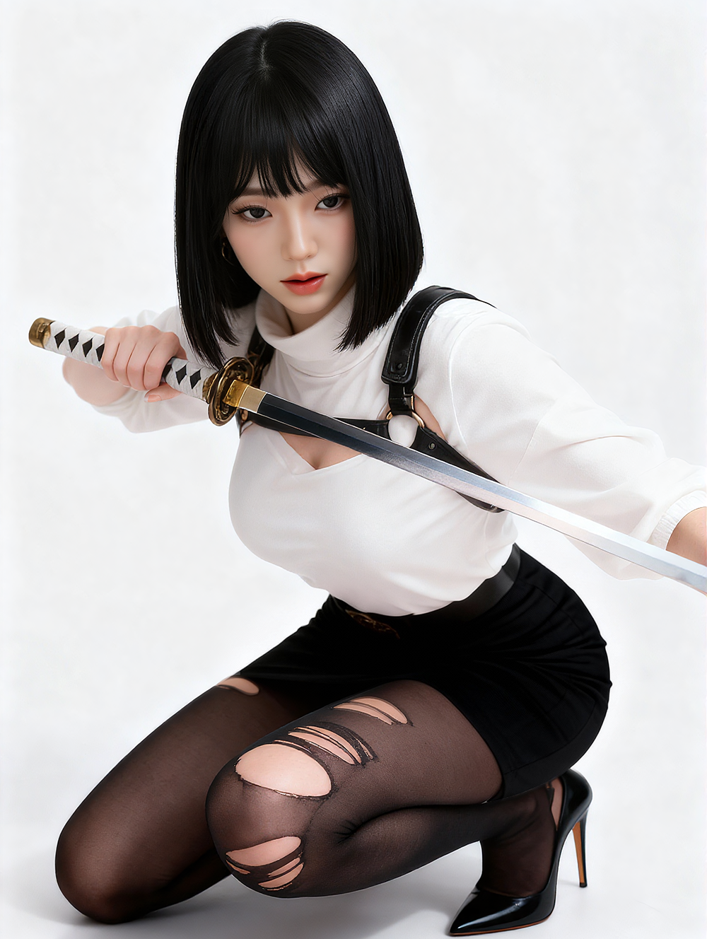 SY Doll | 160cm/5ft3 Big Breasts Alluring Japanese Dark Femme Realistic TPE Sex Doll - Mila