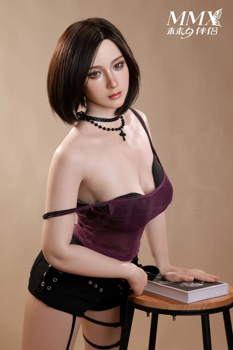 MMX Doll | 165cm/5ft5 Small Breasts Alluring Asian Dark Queen Realistic Silicone Sex Doll - MengQi