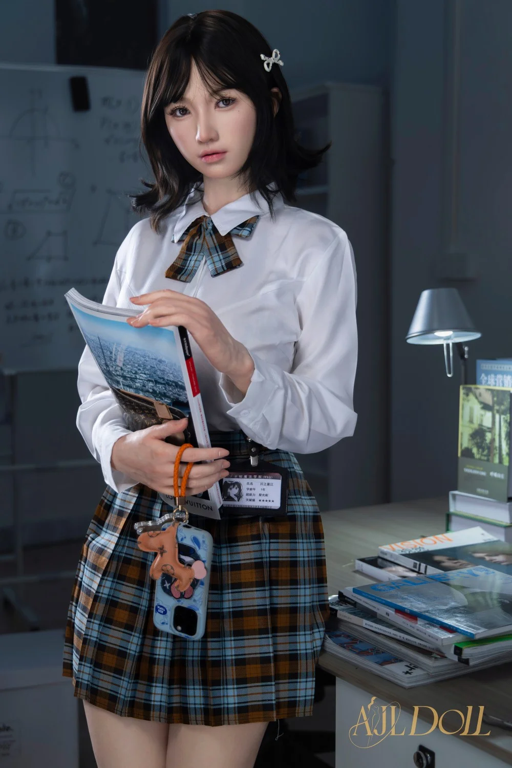 AJL Doll | 164cm/5ft4 Big Breasts Alluring Innocent JK Uniform Cosplay Realistic Silicone Sex Doll - JiaYi