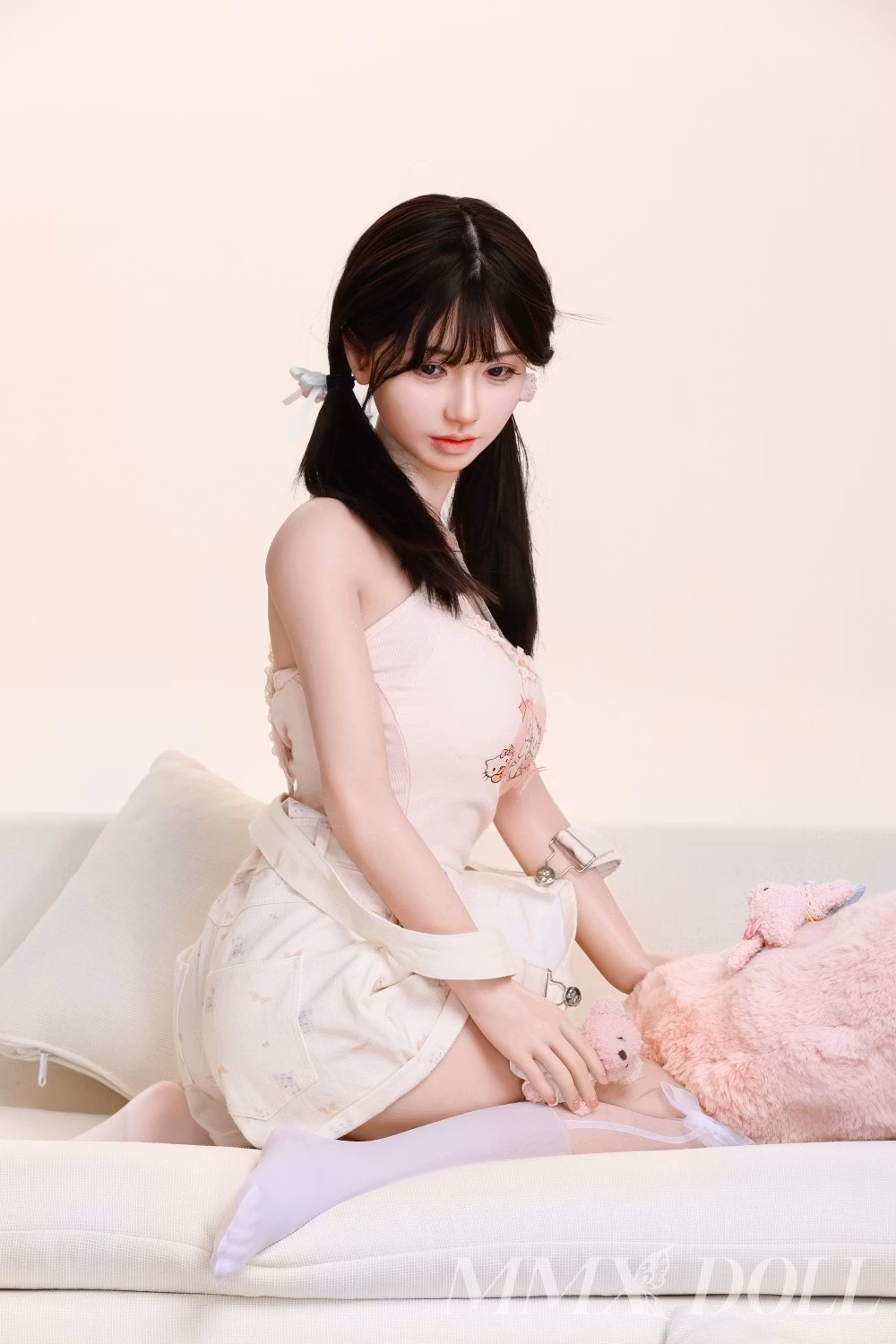 MMX Doll | 148cm/4ft10 Small Breasts Alluring Asian Lovely Girl Realistic Silicone Sex Doll - MengHan (M-Size)