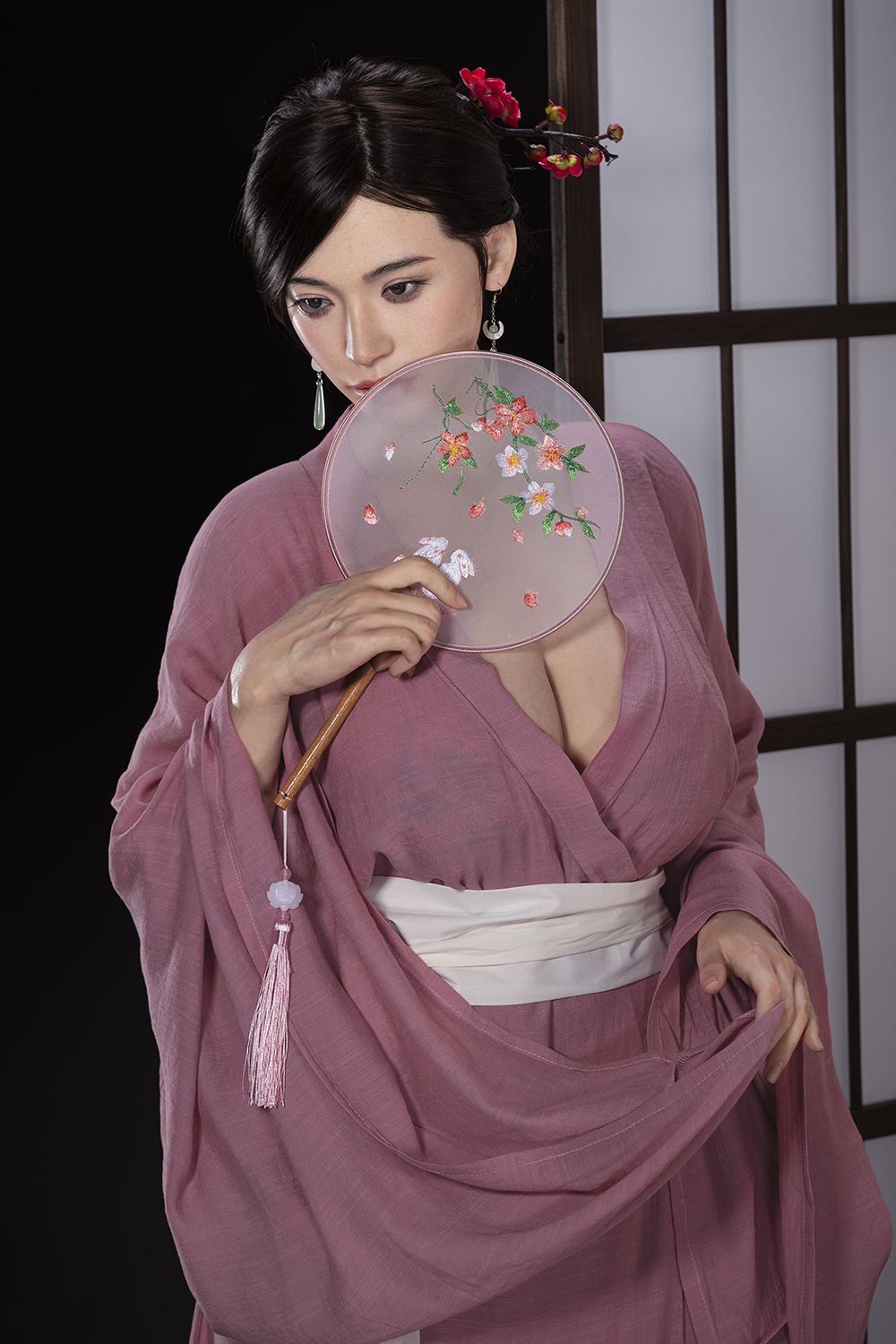 AJL Doll | 168cm/5ft6 Big Breasts Gentle Japanese Voluptuous Kimono Beauty Realistic Silicone Sex Doll - JiaTao