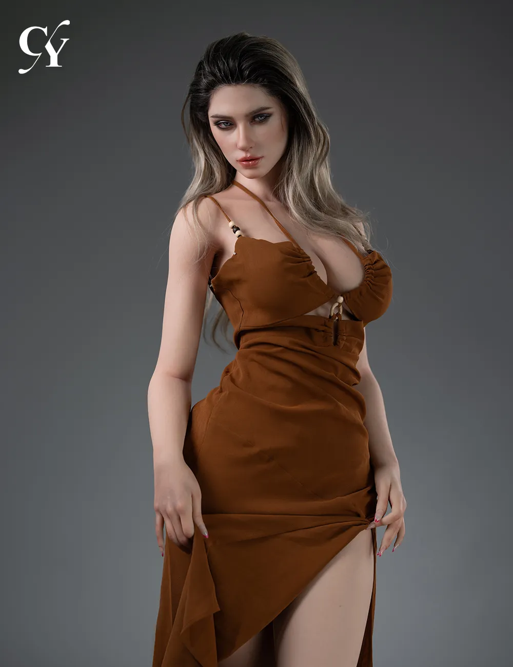 TOP-CY Doll | 168cm/5ft6 Big Breasts ROS Head Silicone Sex Doll - Carina 
