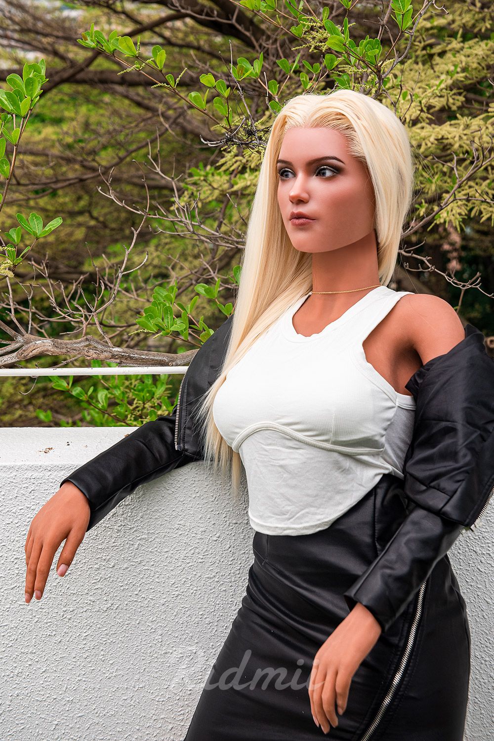 RIDMII | 163cm/5ft3 Big Breasts Stylish Platinum-haired Realistic TPE Sex Doll - Clio (In Stock US)