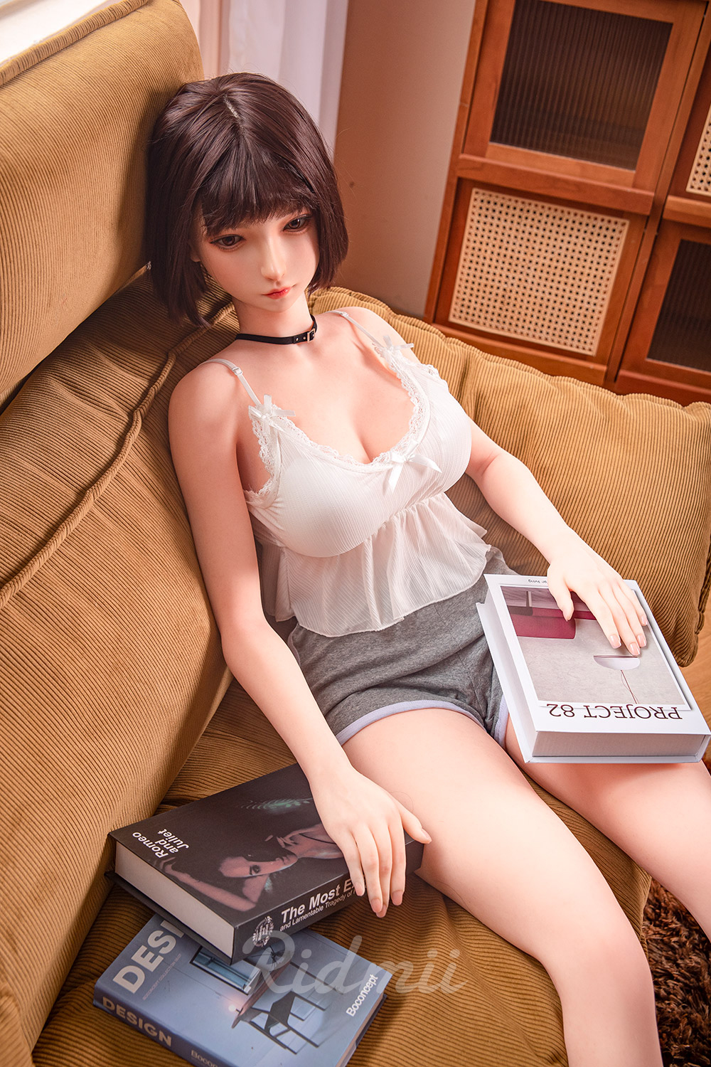 RIDMII | 163cm/5ft3 Big Breasts Gentle Lovely Short-hair Realistic TPE Sex Doll - Momo (In Stock US)