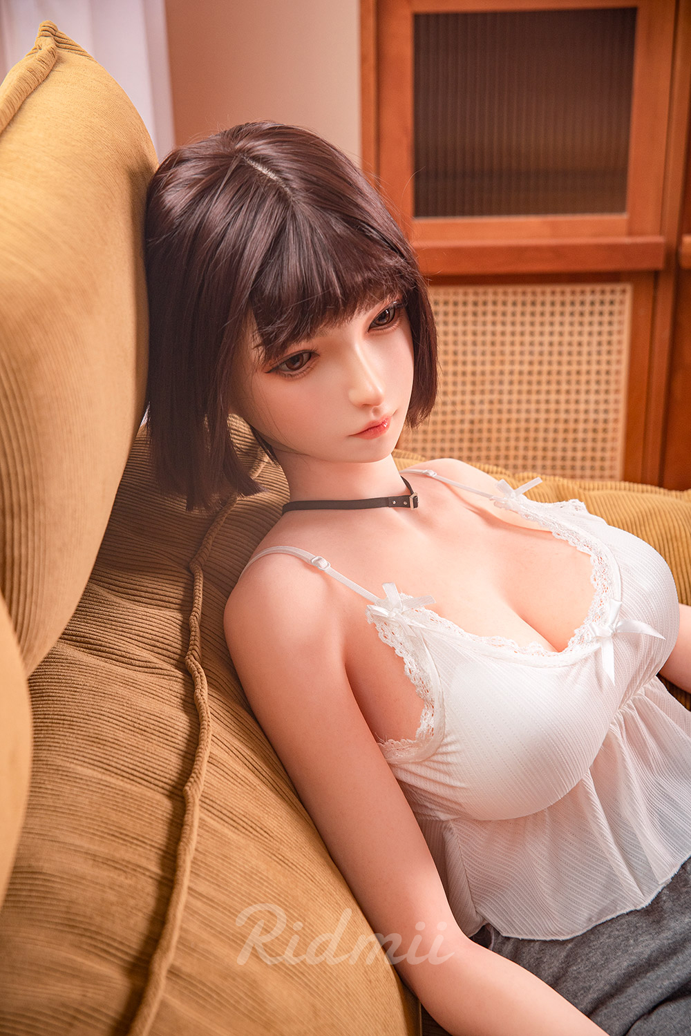 RIDMII | 163cm/5ft3 Big Breasts Gentle Lovely Short-hair Realistic TPE Sex Doll - Momo (In Stock US)