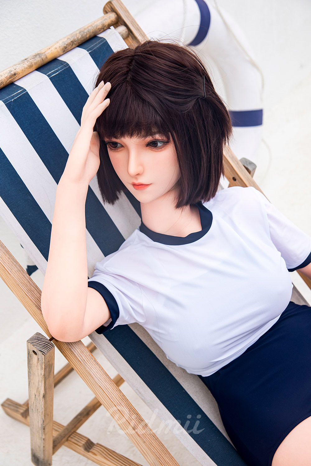 RIDMII | 163cm/5ft3 Big Breasts Gentle Lovely Short-hair Realistic TPE Sex Doll - Momo (In Stock US)
