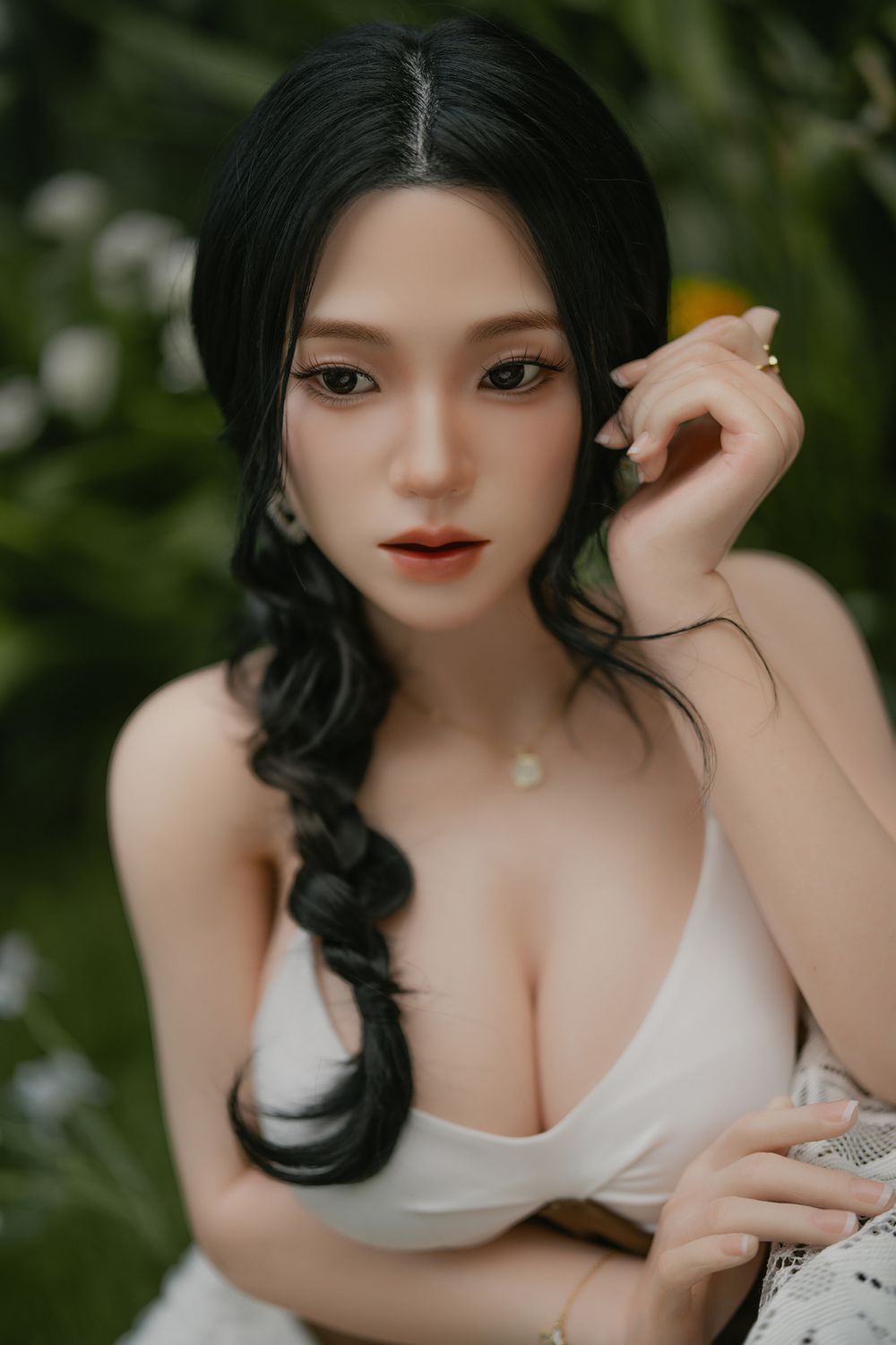 SY Doll  | 164cm/5ft4 Big Breasts Captivating Serene Asian Realistic Full Silicone Sex Doll -Hana