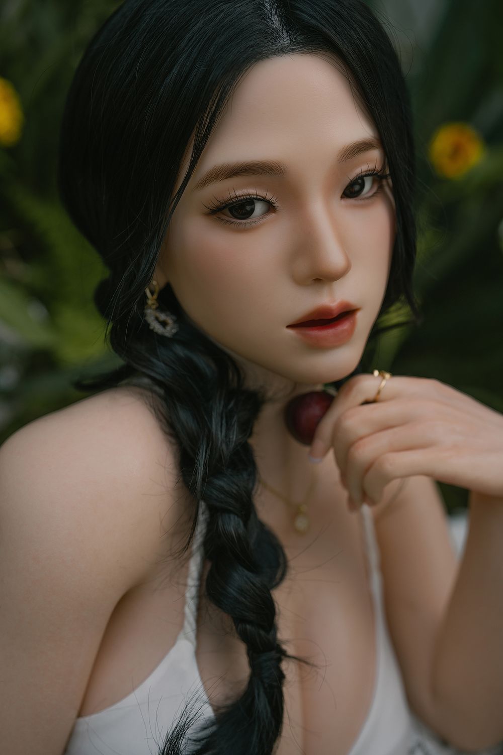 SY Doll  | 164cm/5ft4 Big Breasts Captivating Serene Asian Realistic Full Silicone Sex Doll -Hana