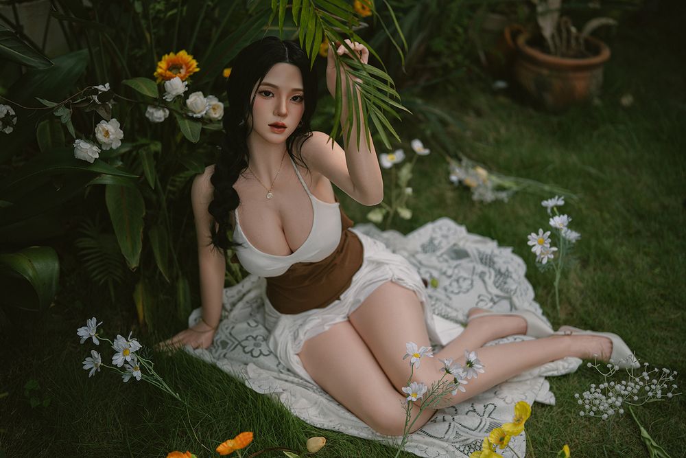 SY Doll  | 164cm/5ft4 Big Breasts Captivating Serene Asian Realistic Full Silicone Sex Doll -Hana