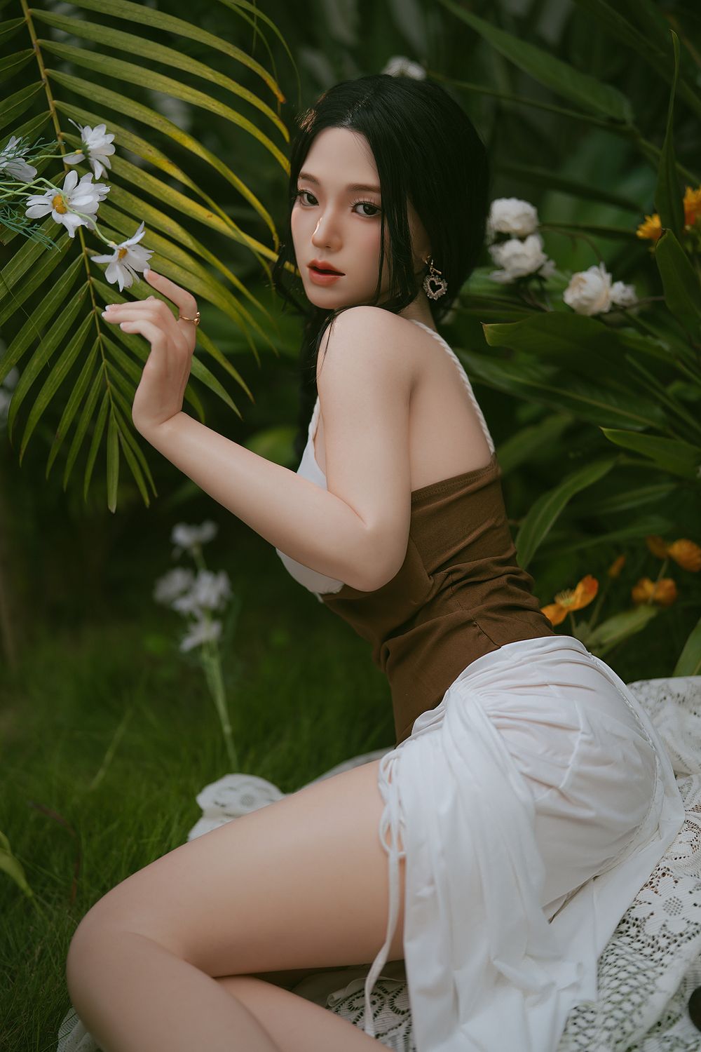 SY Doll  | 164cm/5ft4 Big Breasts Captivating Serene Asian Realistic Full Silicone Sex Doll -Hana