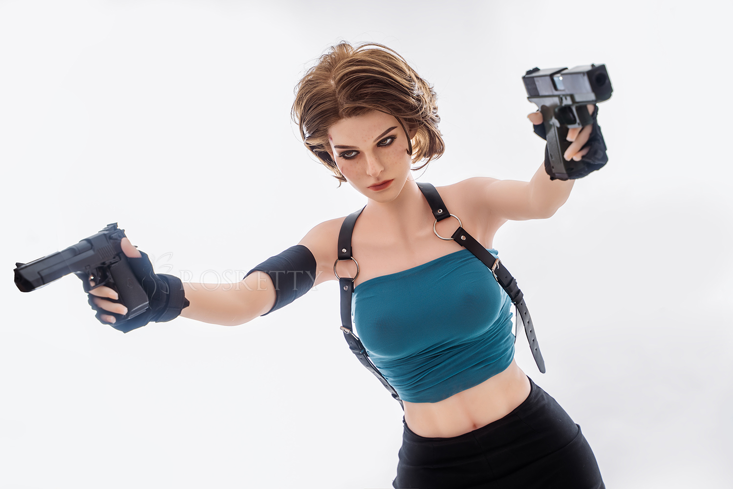Rosretty Doll | 164cm/5ft4 Muscular Resident Evil Silicone Head Sex Doll S12 - Jill Valentine-DreamLoveDoll