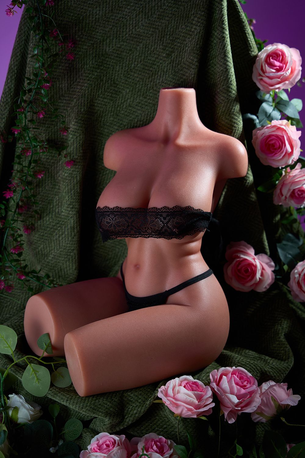 SY Doll | 60cm/2ft Big Breasts Captivating Slim Waist Slender Realistic Silicone Sex Torso - Sophia