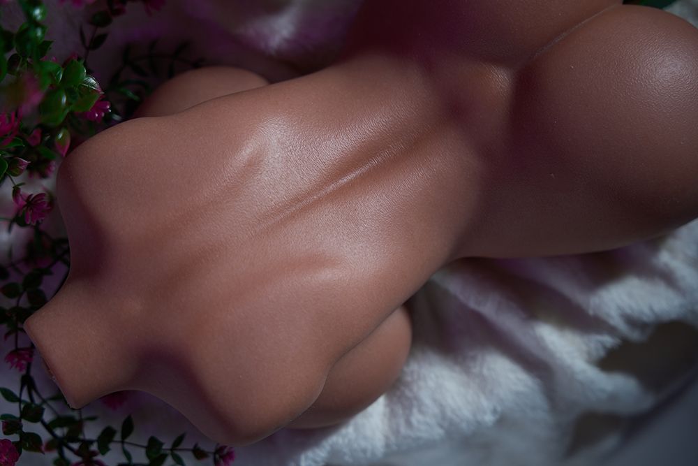 SY Doll | 40cm/1ft3 Big Breasts Alluring Sweet Curvy Tan Skin Realistic Silicone Sex Torso - Meroy