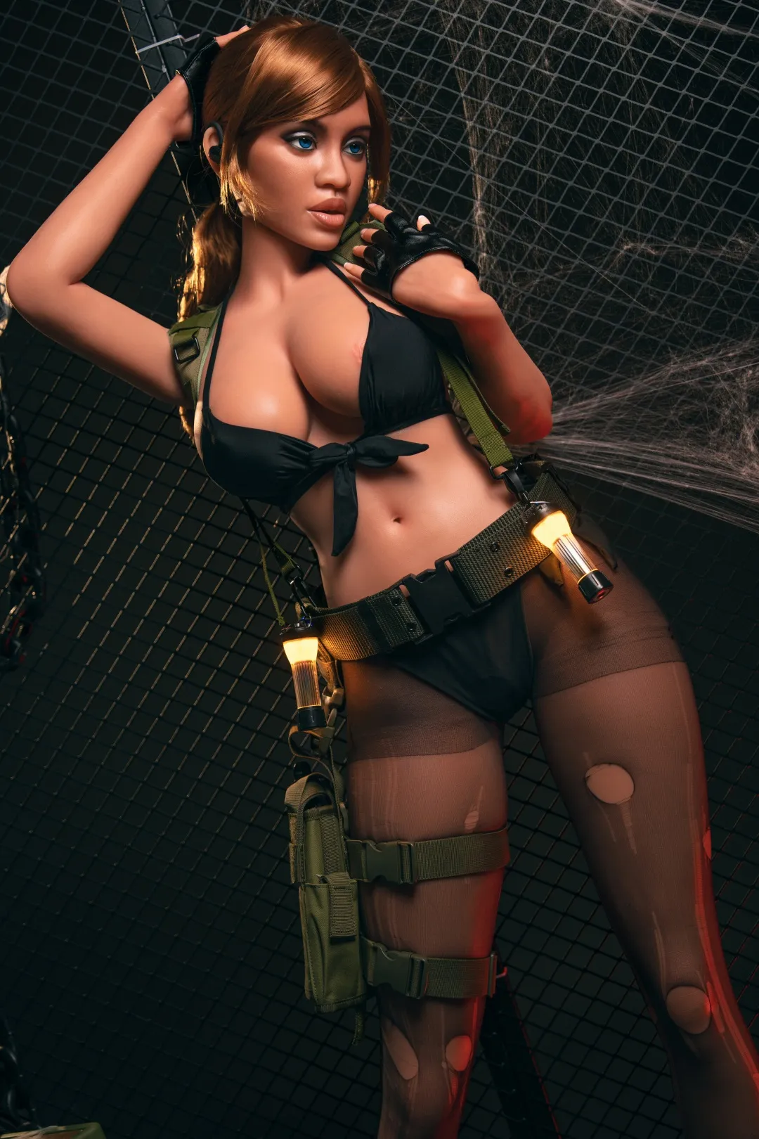 Top Fire | 163cm/5ft4 Exotic Latina Combat Cosplay Realistic Silicone Sex Doll - Gisele