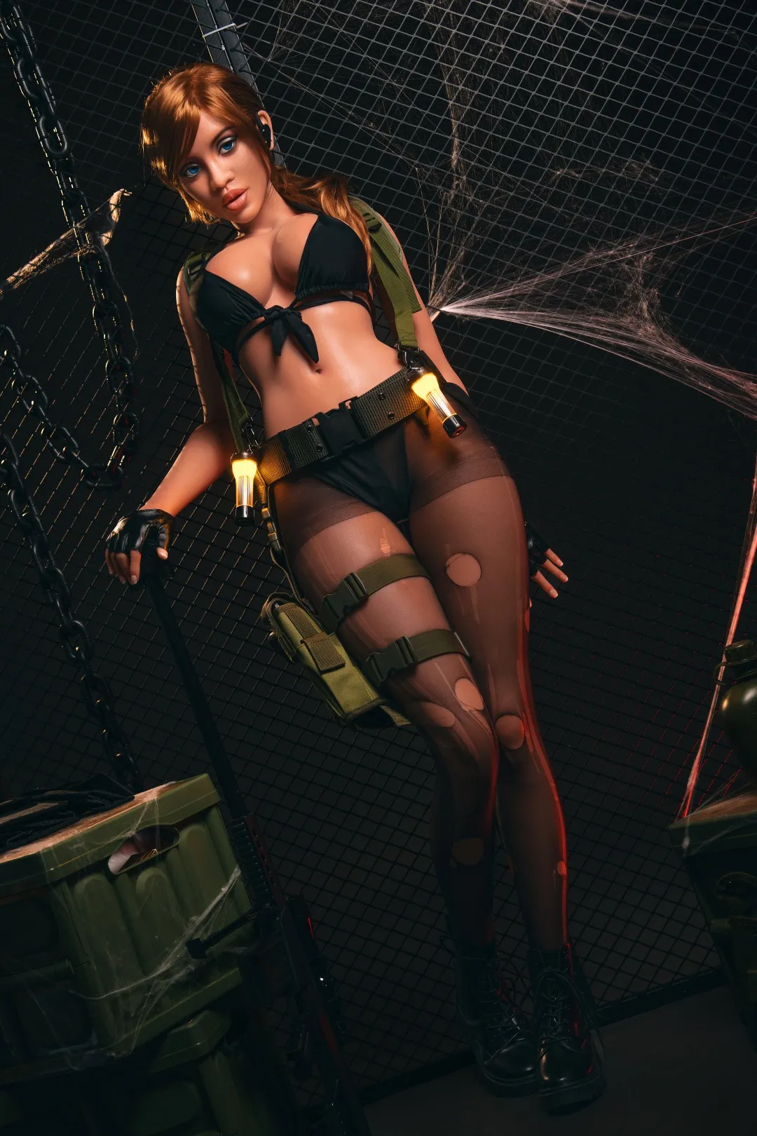 Top Fire | 163cm/5ft4 Exotic Latina Combat Cosplay Realistic Silicone Sex Doll - Gisele