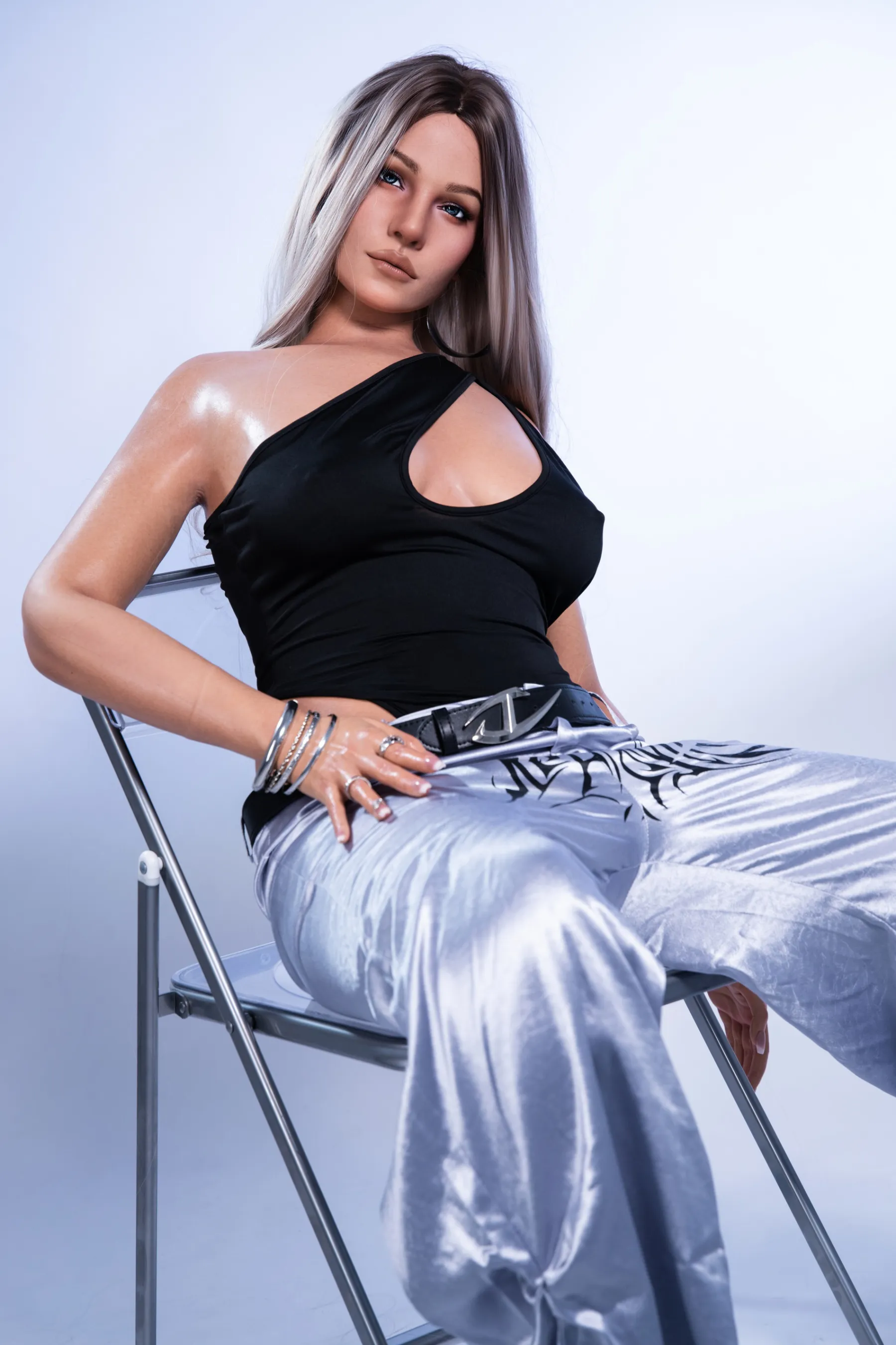 IDO Doll | 165cm/5ft5 D-Cup Captivating Mature Cold Chic Full Silicone Sex Doll, Head #ID2-2 - Alessia