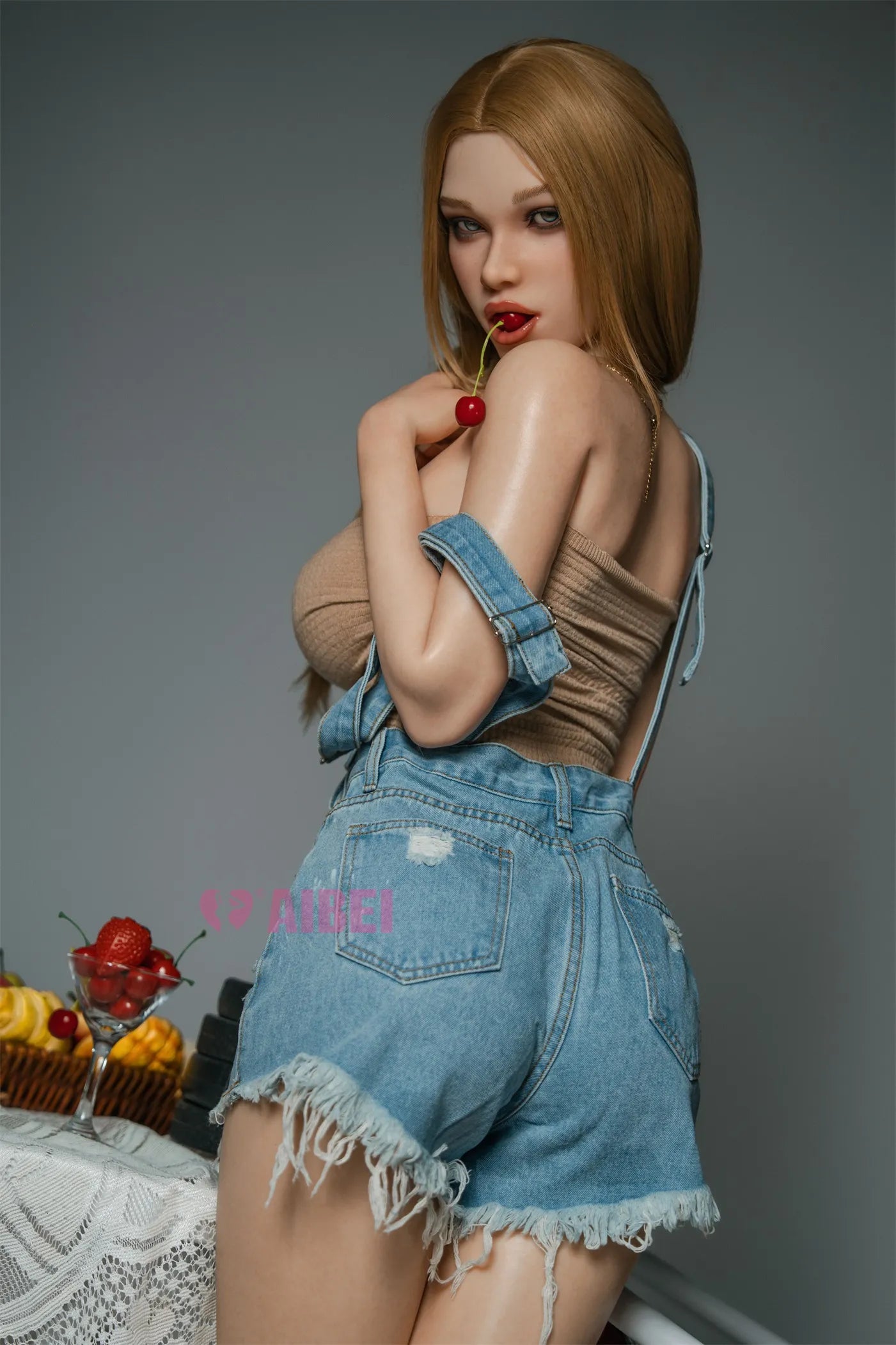 AIBEI | 158cm/5ft2 F Cup Alluring Exotic Blonde ROS Head Silicone Sex Doll #AB23 - Aria