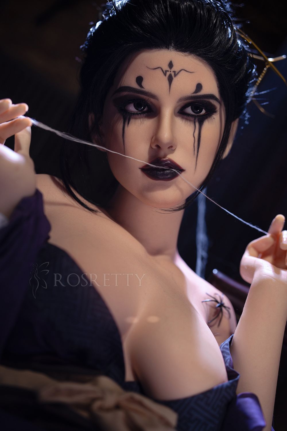 Rosretty |164cm/5ft5 Big Breasts Dark Series Realistic Silicone Sex Doll - Molly