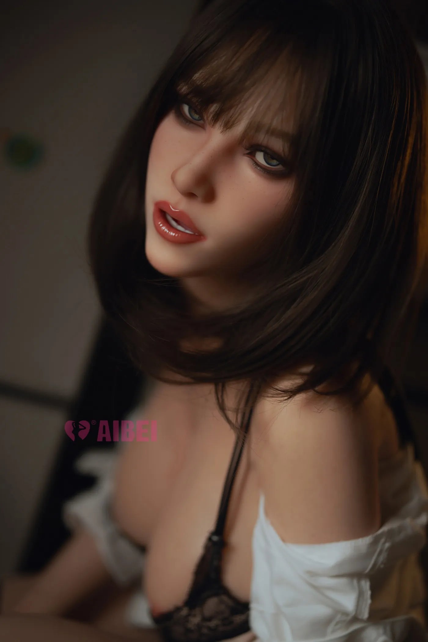 AIBEI | 158cm/5ft2 F Cup Sultry Exotic Black-hair ROS Head Realistic Silicone Sex Doll #AB23 - Aria