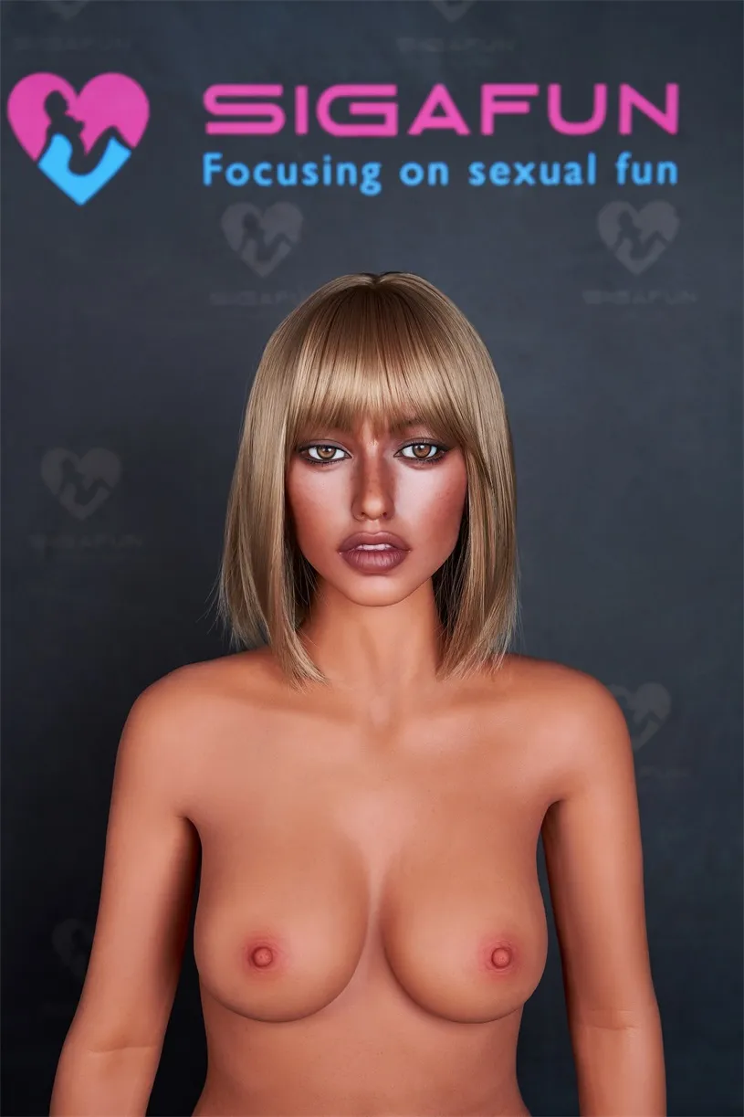 Sigafun | 163cm/5ft4 Silicone Head TPE Sex Doll SG4 Dark Tanned - Delia (In Stock US)