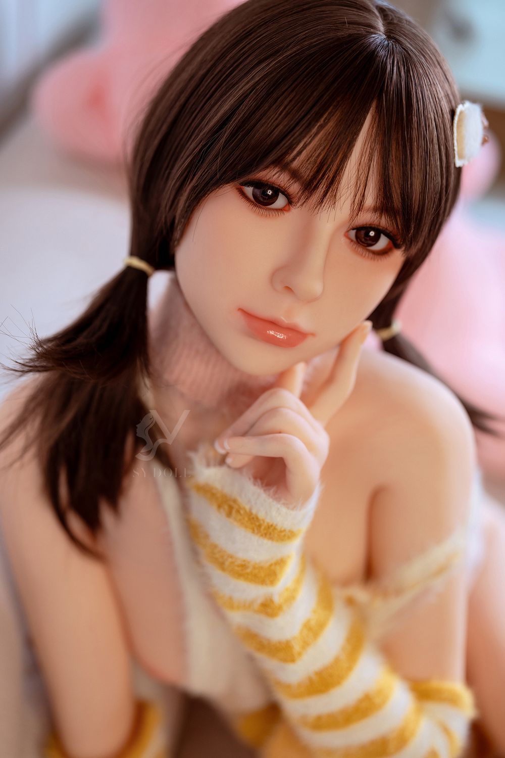 SY Doll | 150cm/4ft11 Black Hair Lovely Small Boobs Asian Sex Doll - Lily-DreamLoveDoll