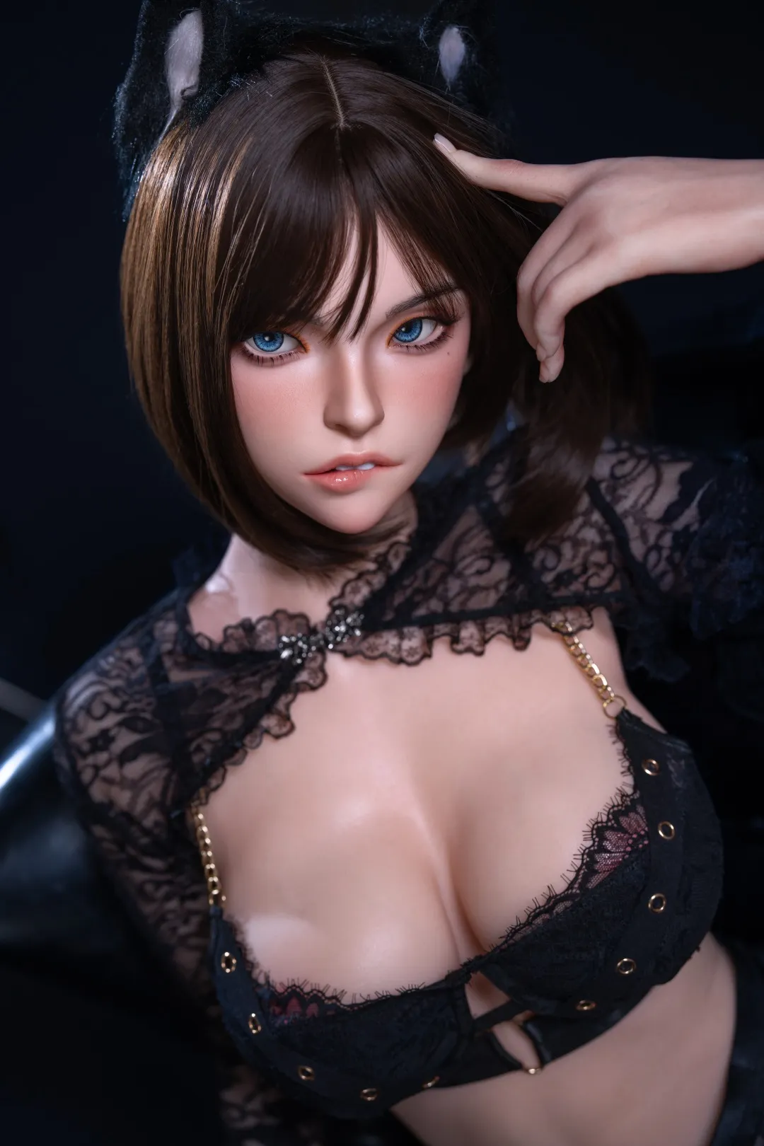 Top Fire | 158cm/5ft2 Seductive Catgirl BDSM Cosplay Realistic Silicone Sex Doll - Cassie