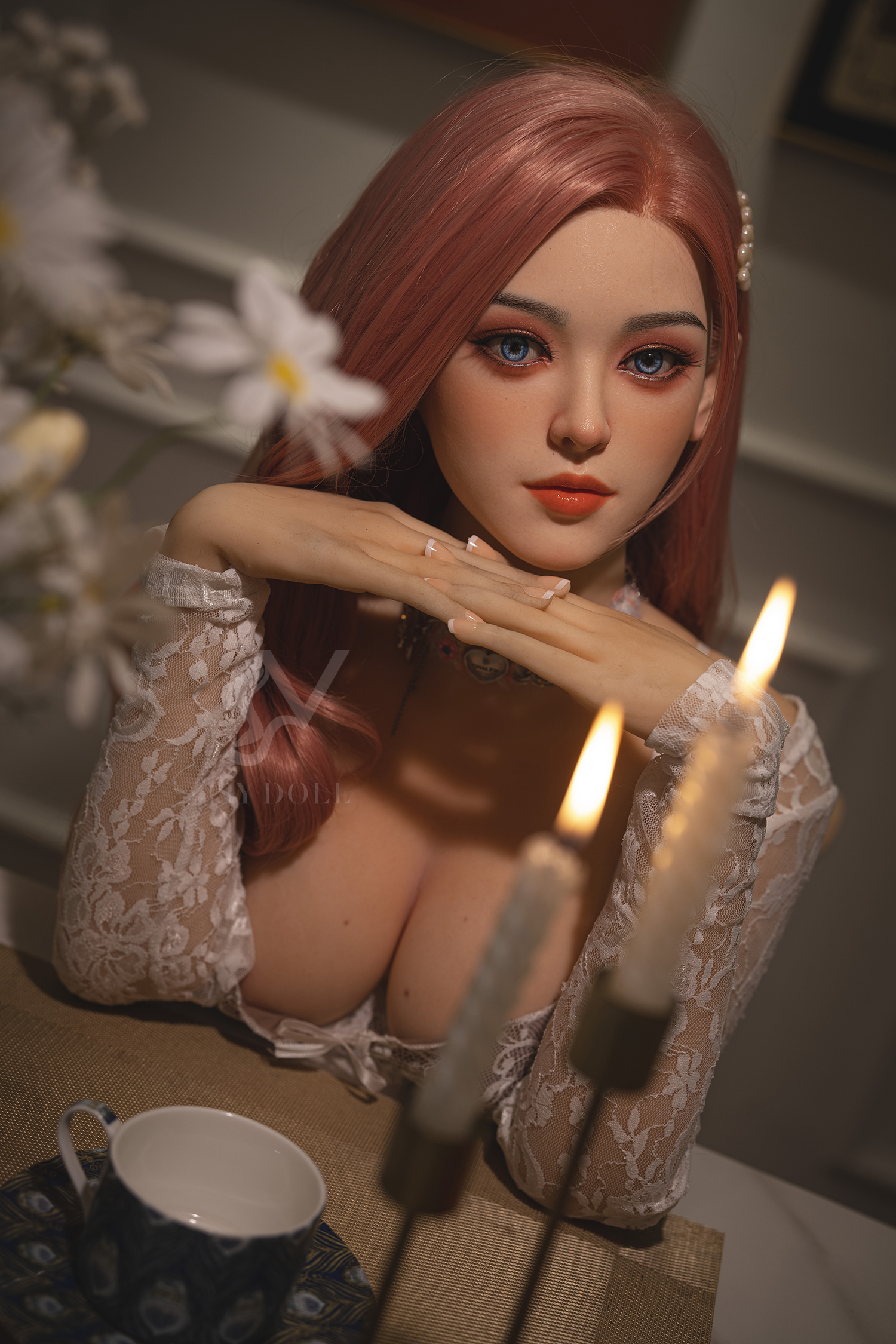 SY Doll | 160cm (5' 3")  Asian Sex Doll with Red Hair - Ashley-DreamLoveDoll