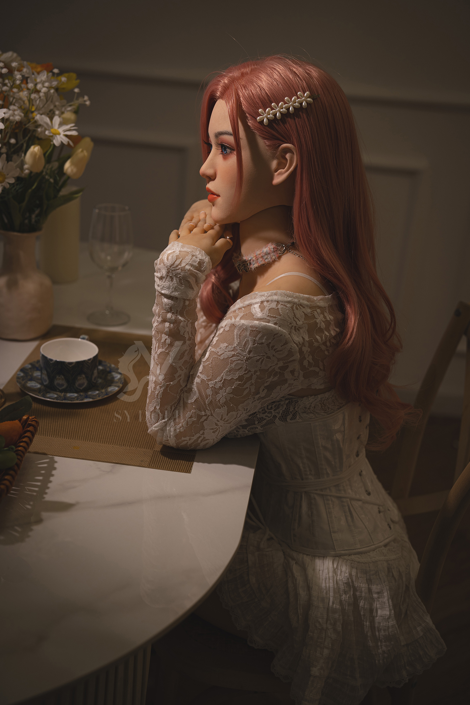 SY Doll | 160cm (5' 3")  Asian Sex Doll with Red Hair - Ashley-DreamLoveDoll