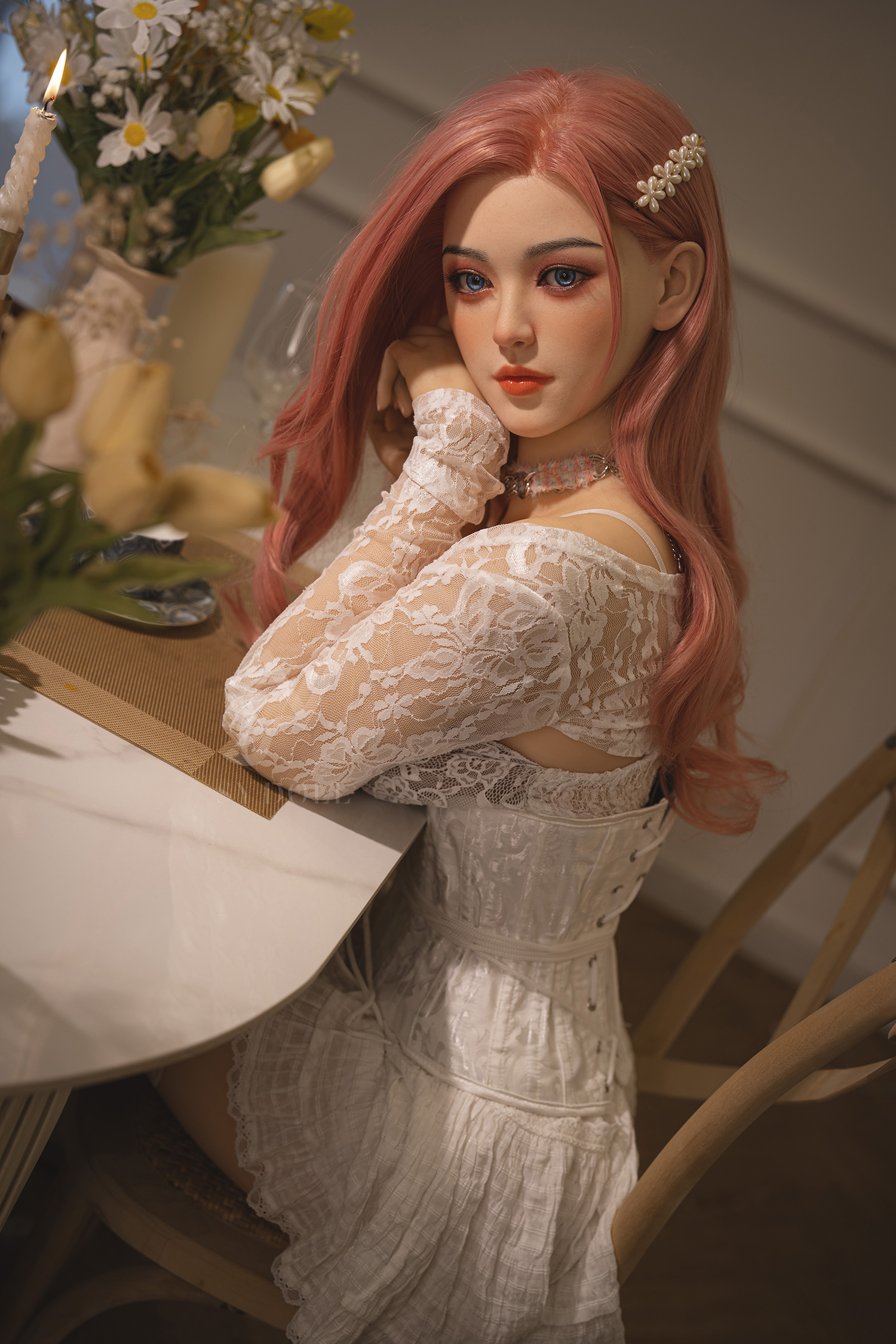 SY Doll | 160cm (5' 3")  Asian Sex Doll with Red Hair - Ashley-DreamLoveDoll