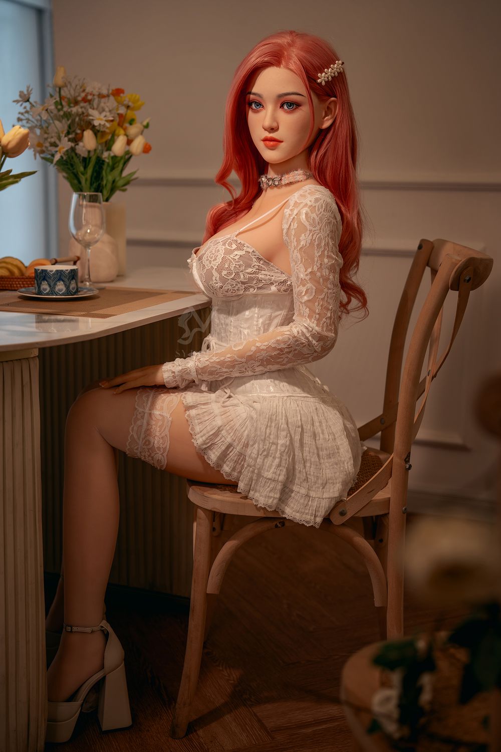 SY Sex Doll | 160cm (5' 3") Asian Sex Doll with Red Hair - Mia