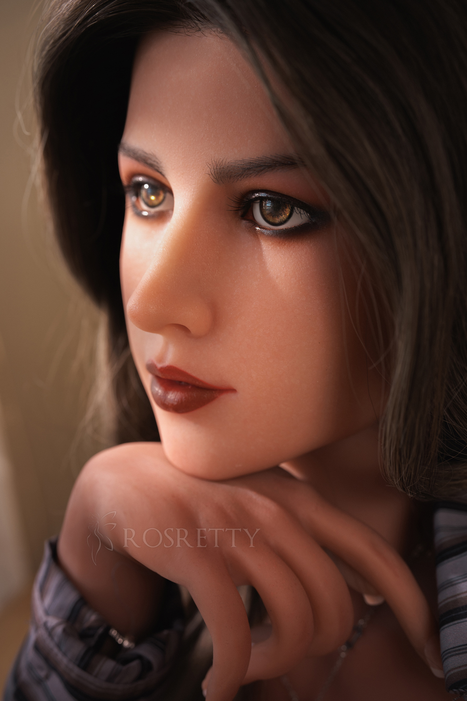 Rosretty Doll | 166cm Tan Skinny Silicone Head Sex Doll S6# - Betty-DreamLoveDoll