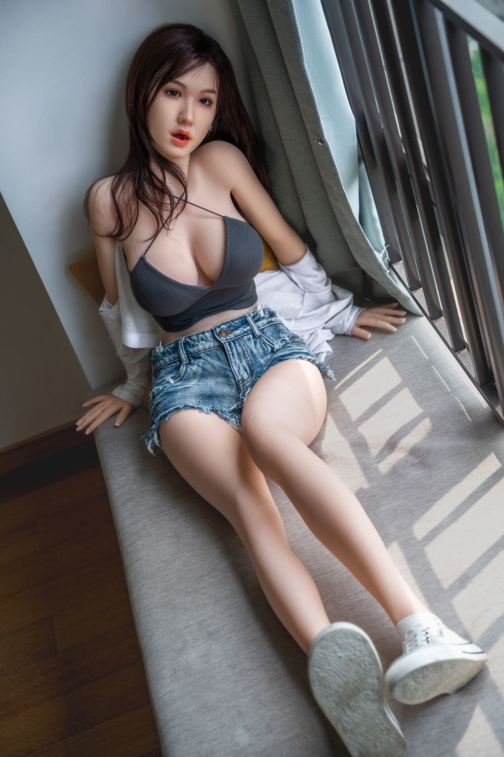 ORANGE IN®  160cm (5.25') 545# G-CUP Deep Throat Silicone Head+TPE Body (No.3075）-DreamLoveDoll