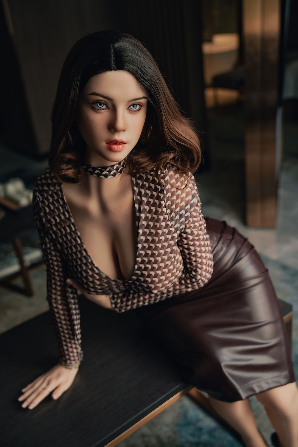 SY Doll | 168cm/5ft6 Big Breasts Seductive Secretary Fantasy Cosplay Realistic Full Silicone Sex Doll - Veronica